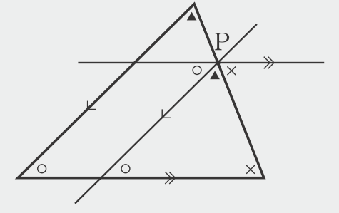 【今日の授業のひと工夫】【2年4章】三角形の内角の和が180°であることの証明06