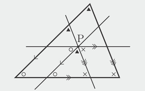 【今日の授業のひと工夫】【2年4章】三角形の内角の和が180°であることの証明07