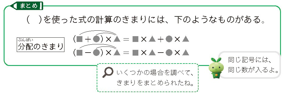 【4年⑧】計算のきまり ～名付けによる定着を～01