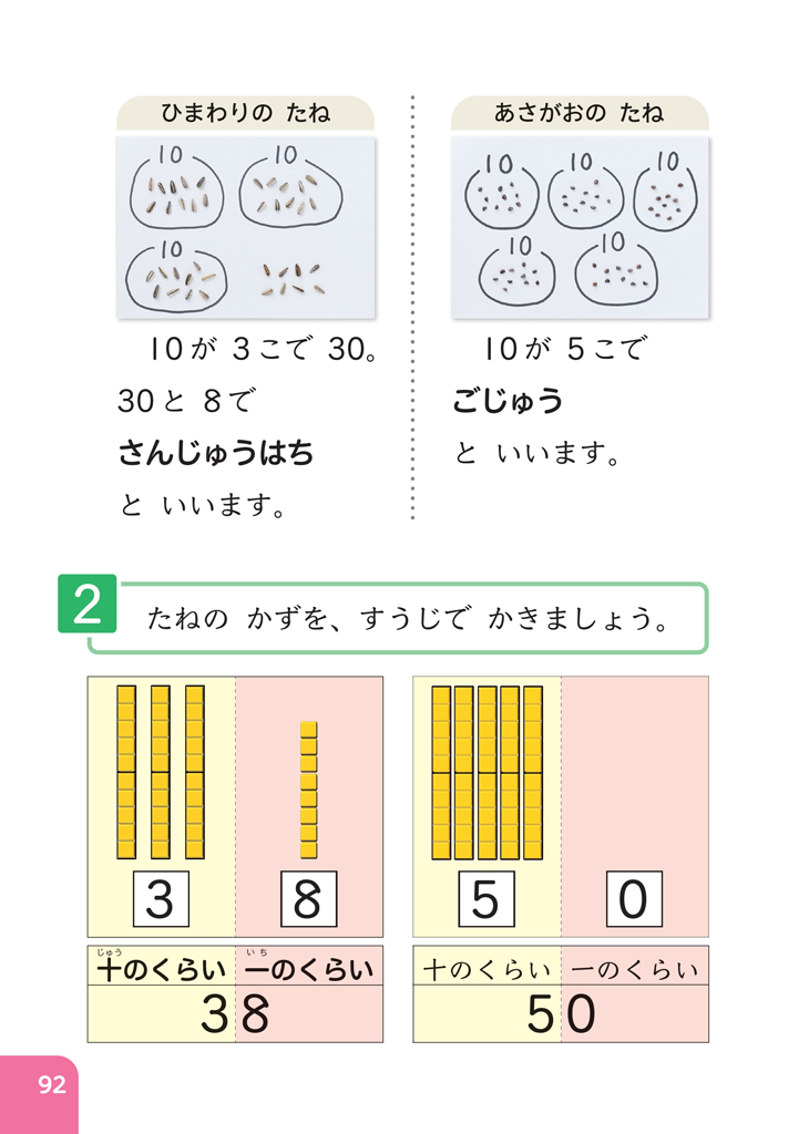 【1年⑭】位取りの基礎的な理解　～日常生活と関連させて～01