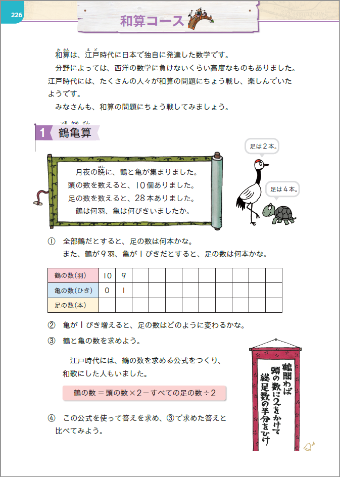【2年2章】鶴亀算01