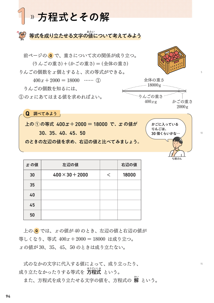 【1年3章】方程式とその解01