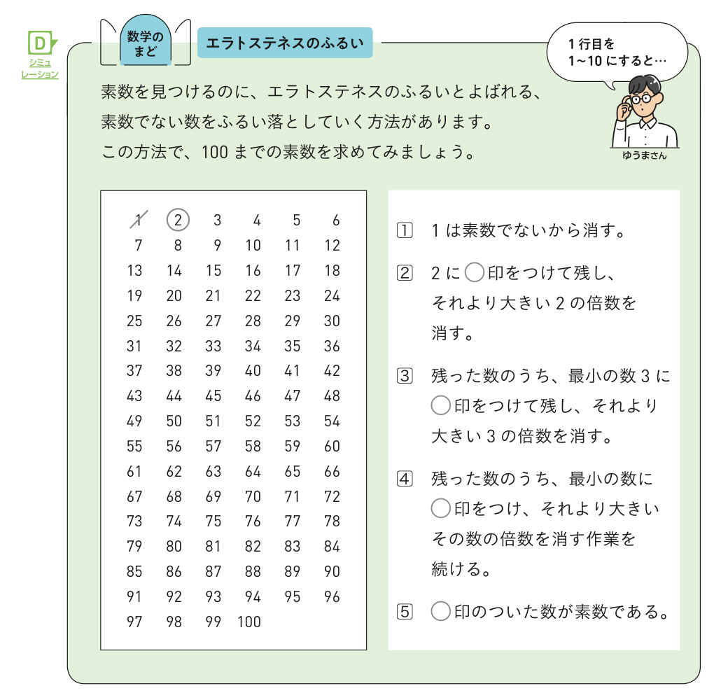 【1年0章(自由研究)】素数のひみつを調べよう01
