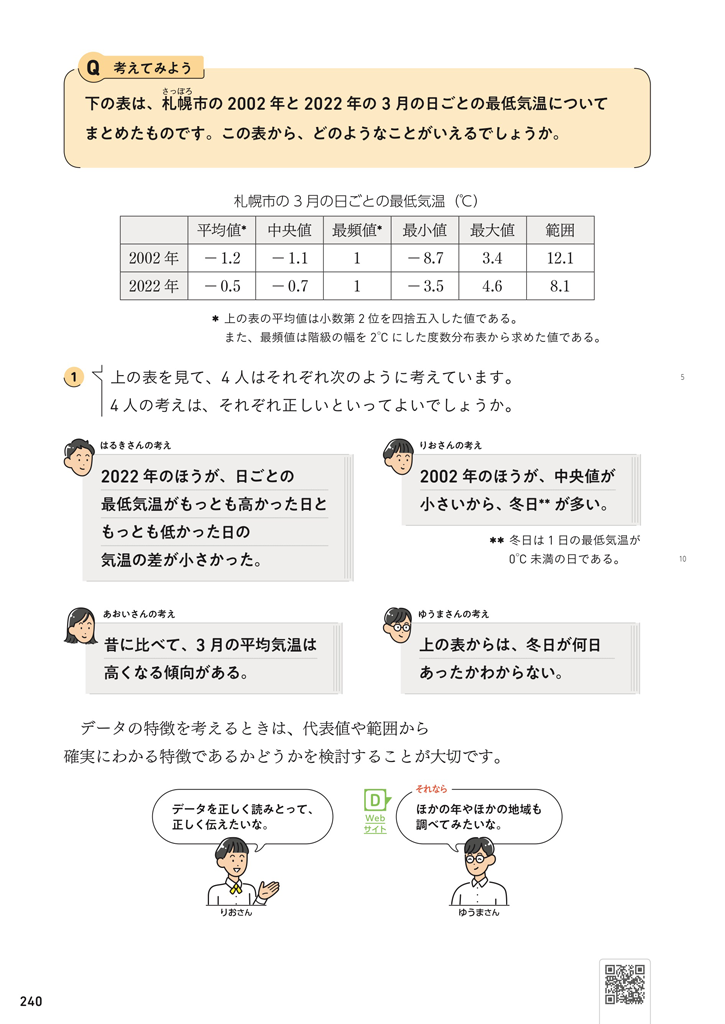 【1年7章】データを正しく読みとることができているか考えてみよう02